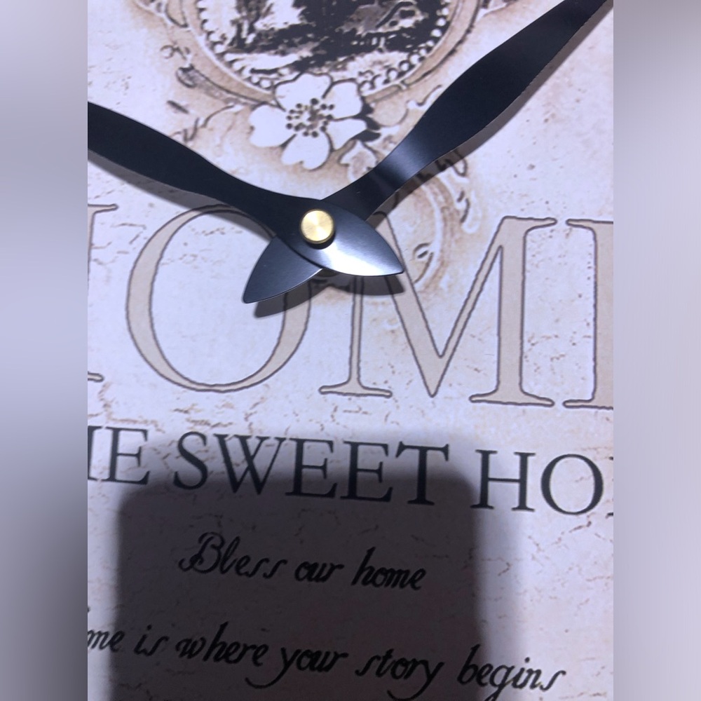 Rustic Metal Wall Clock New w/ 3 tiny defects - Picture 15 of 16